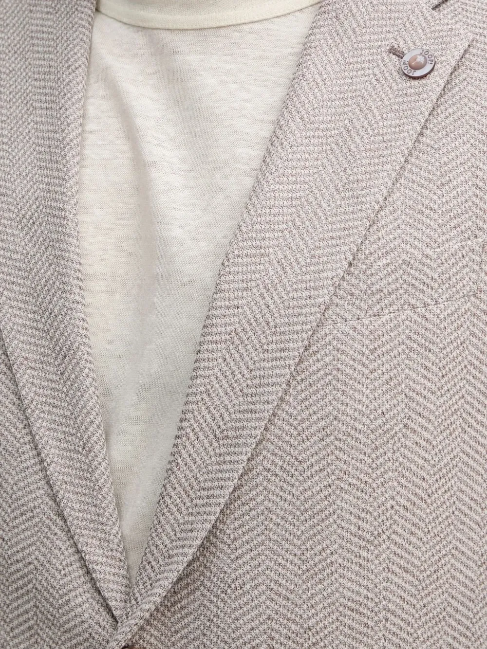 Joop Herringbone-pattern Blazer In Gray