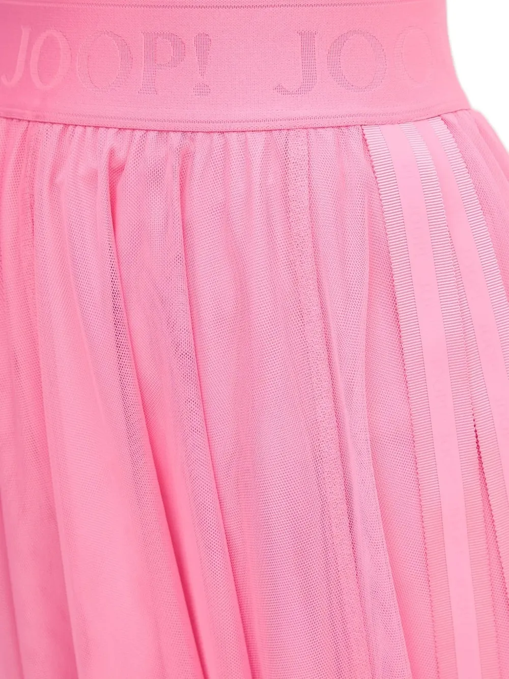 Joop! elastic-waistband tulle midi skirt Roze