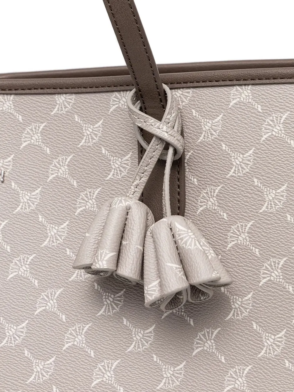 Joop! Shopper verfraaid met logo-monogram Grijs