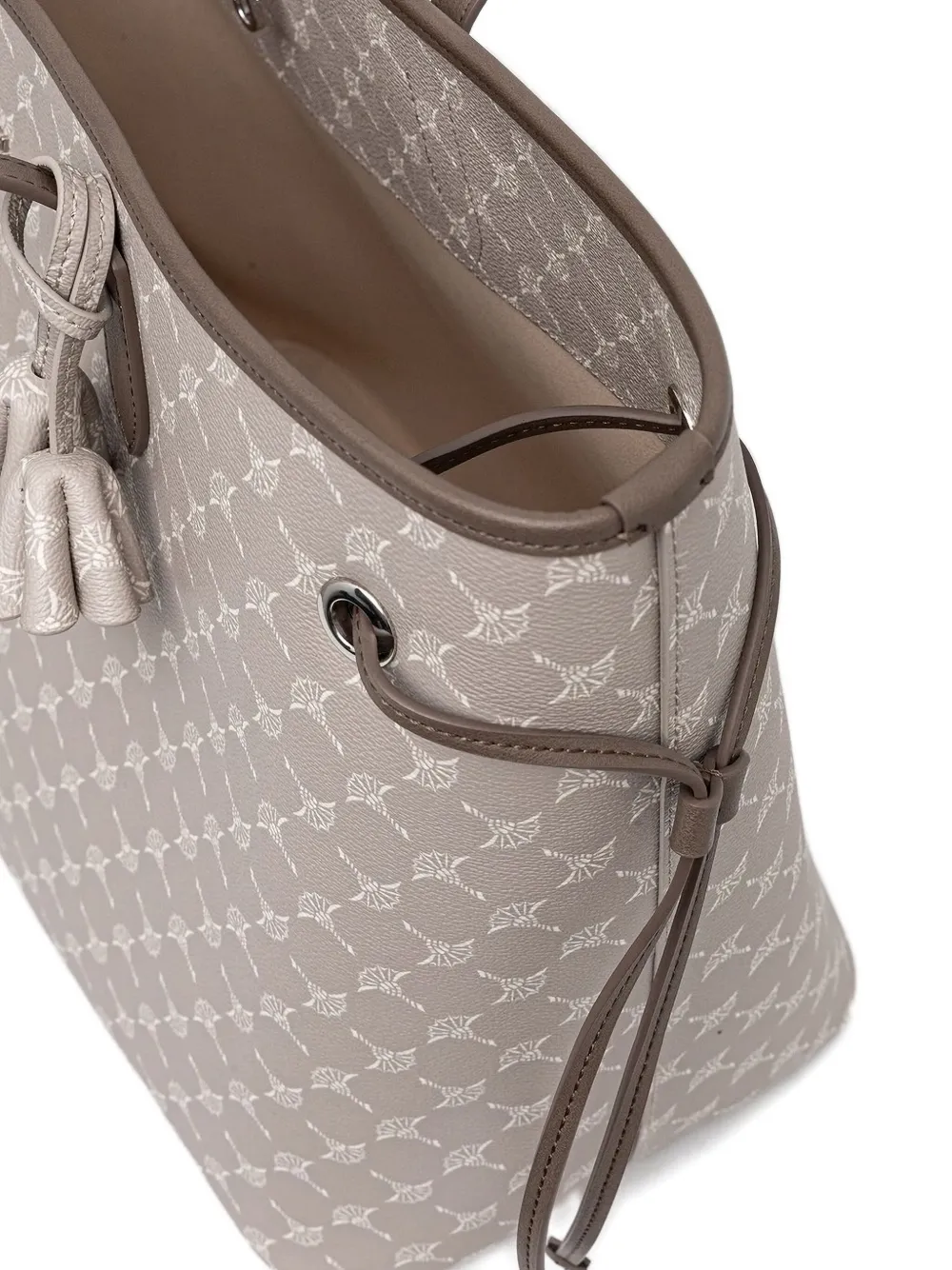 Joop! logo-monogram embellished tote bag - Grijs