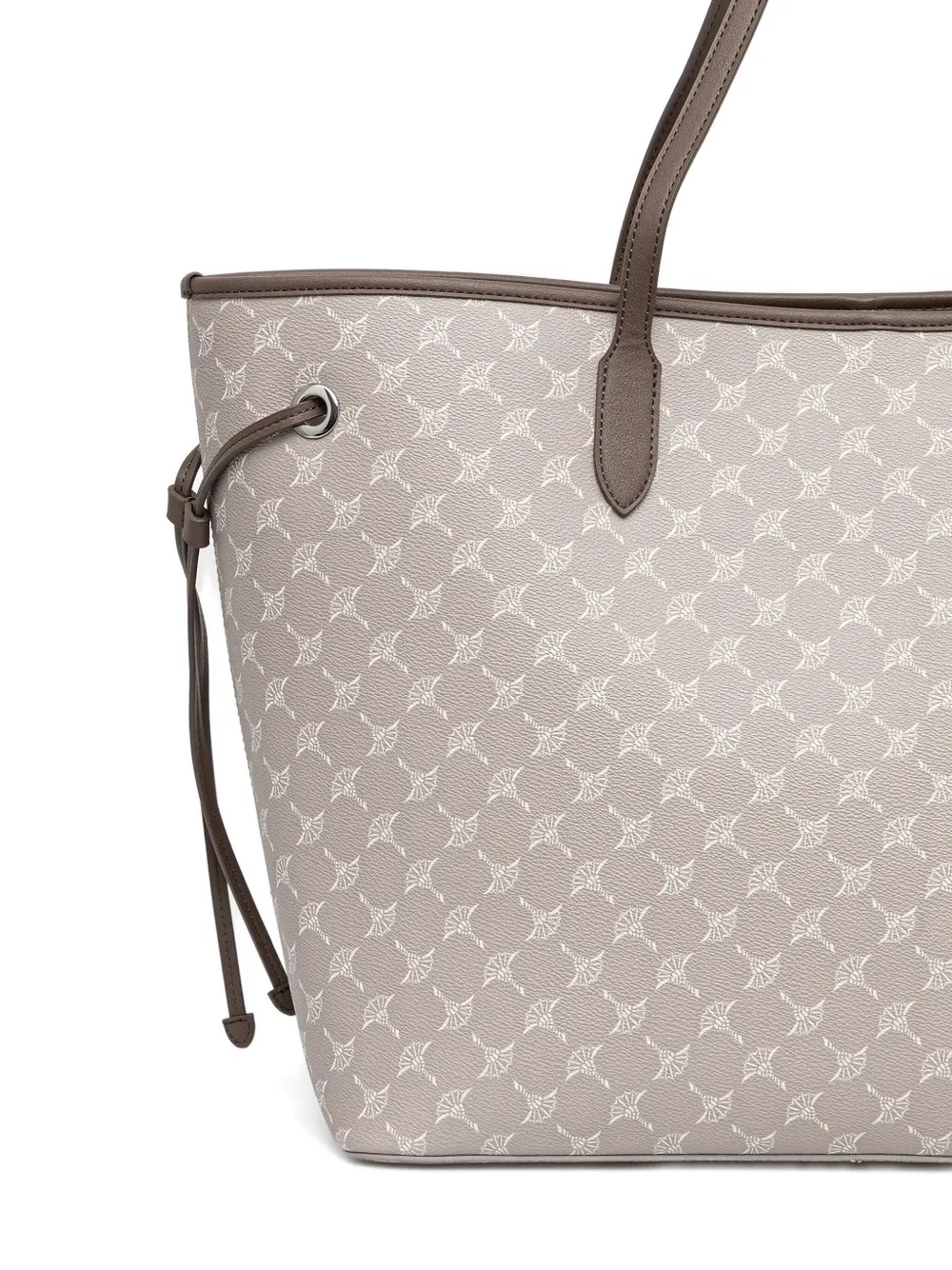Joop! Shopper verfraaid met logo-monogram Grijs