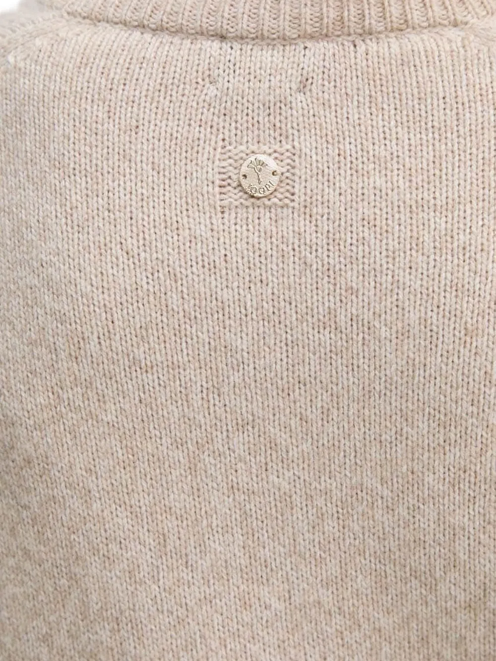 Joop V-neck Side-split Sweater In White