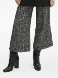 Joop! tweed wide-leg cropped trousers - Grey