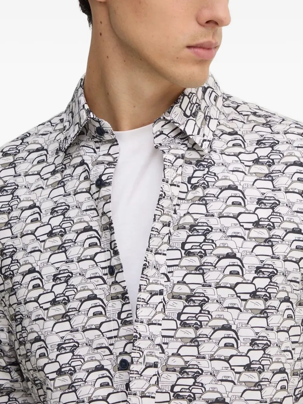 Joop Car-print Shirt In Multi