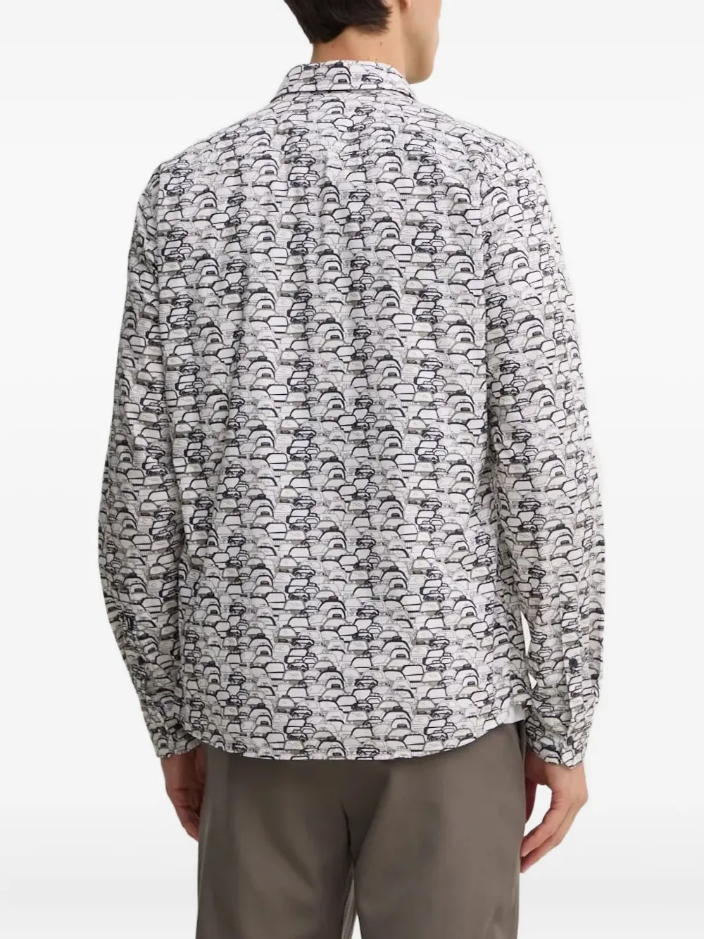 Joop! car-print shirt - Zwart