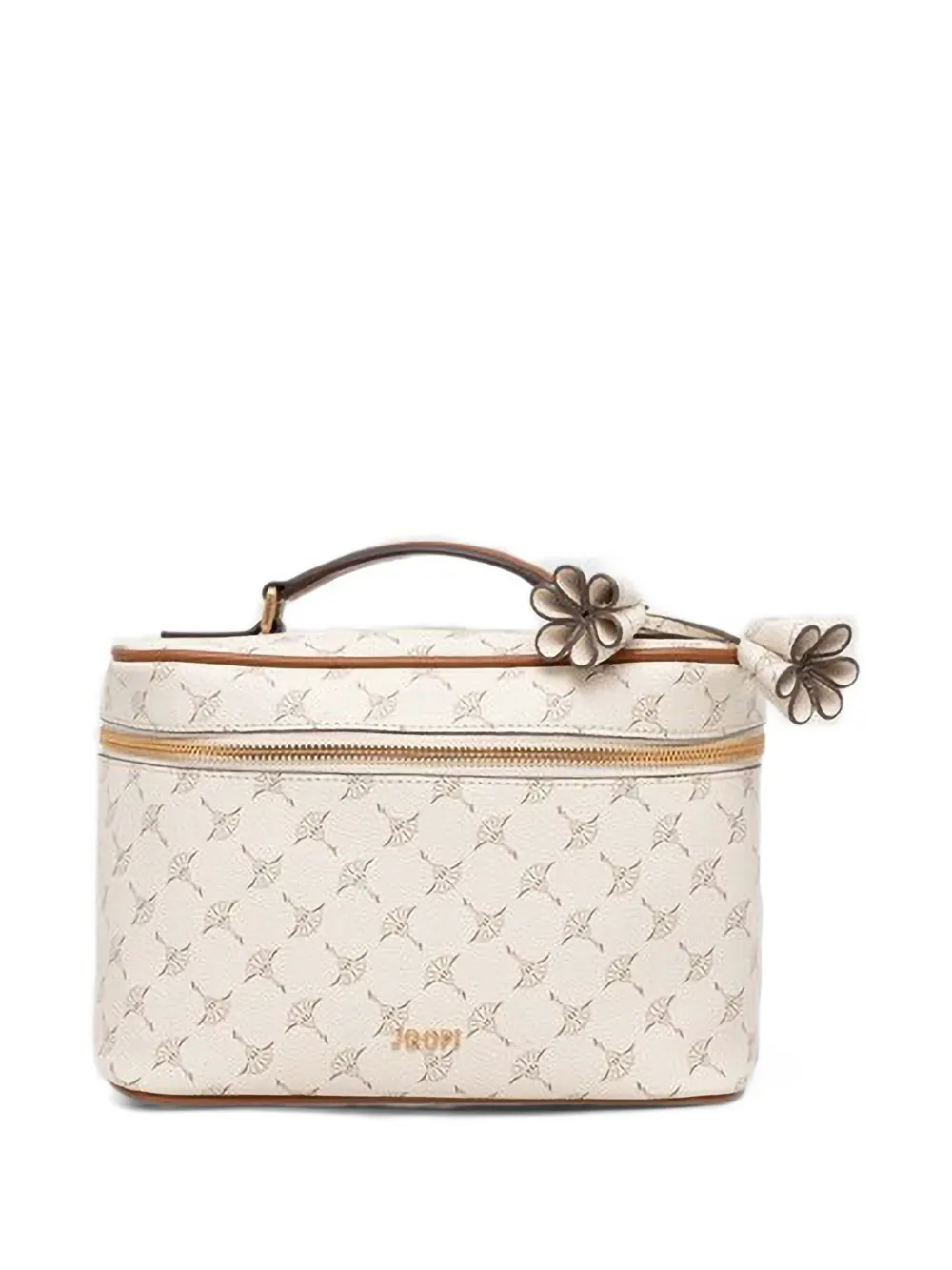 Joop! Cortina logo-print makeup bag - Toni neutri