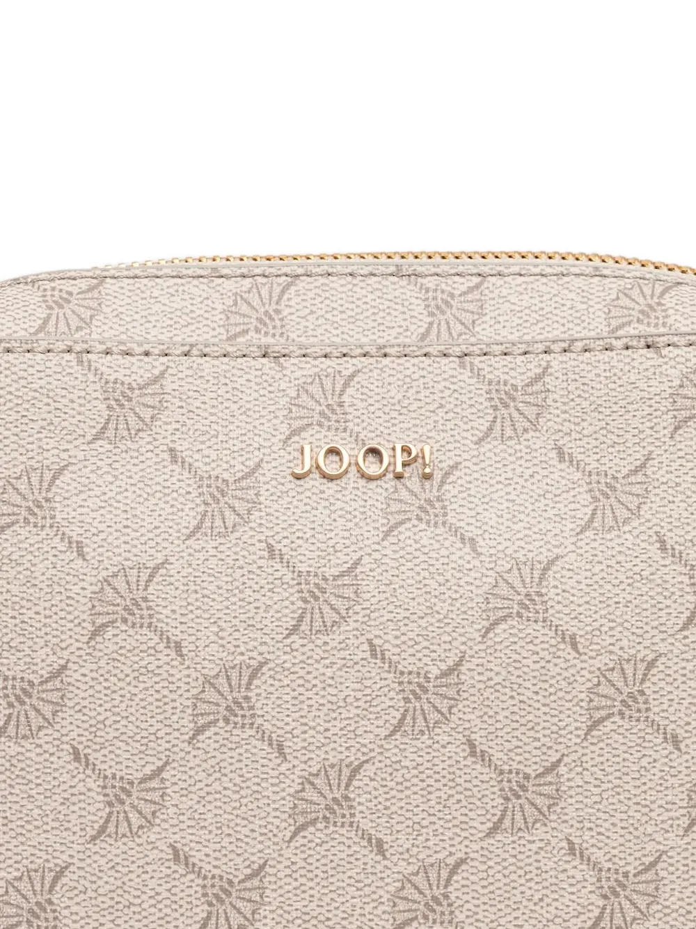Joop! logo-plaque crossbody bag Beige