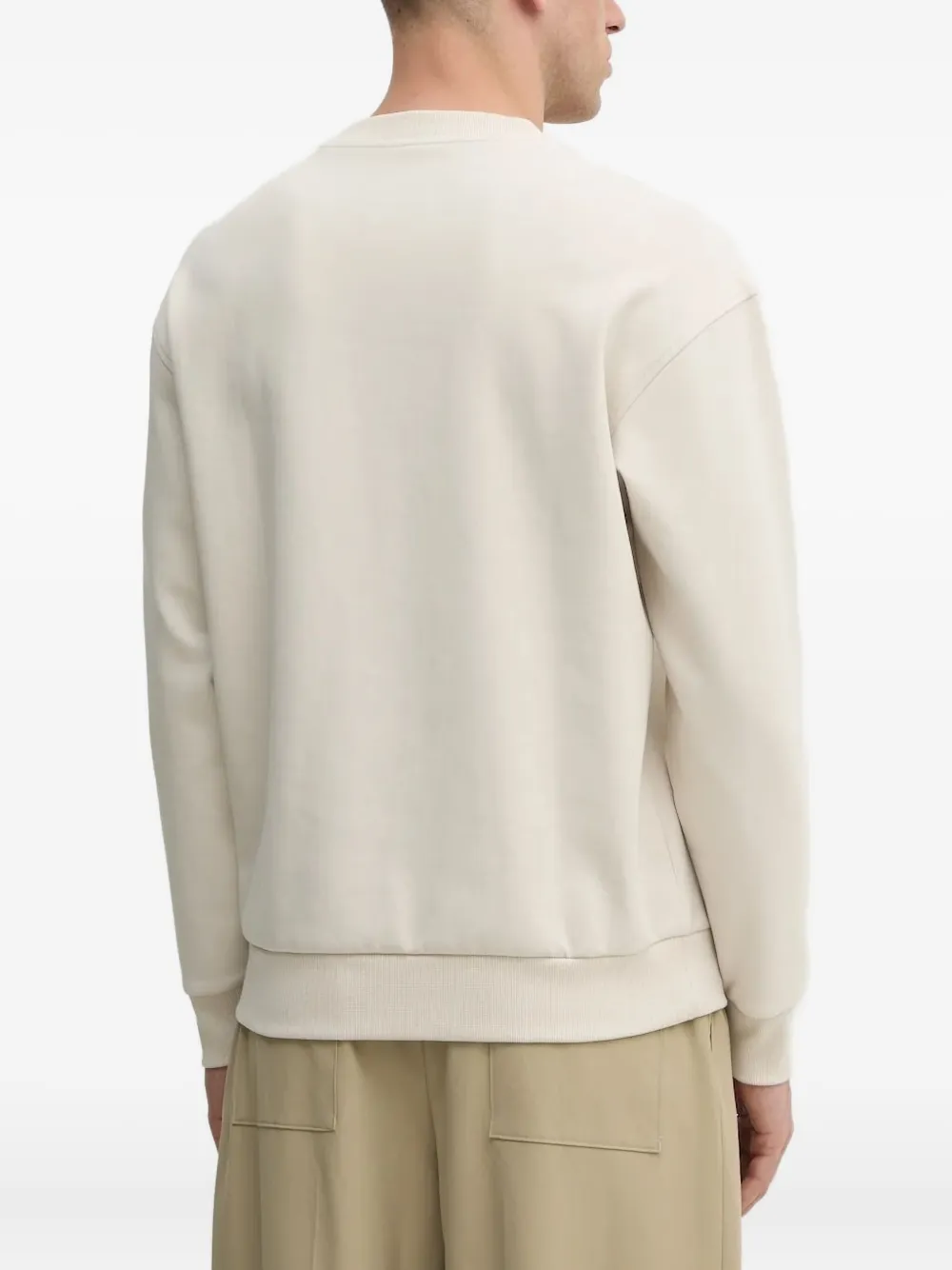 Joop! embossed-logo crew-neck sweatshirt - Beige