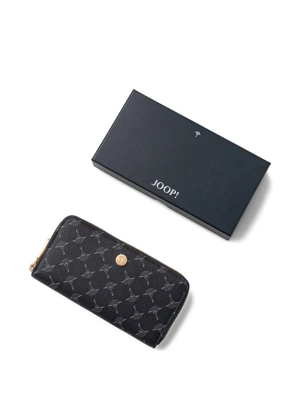 Joop Cortina Melete Logo-plaque Wallet In Black