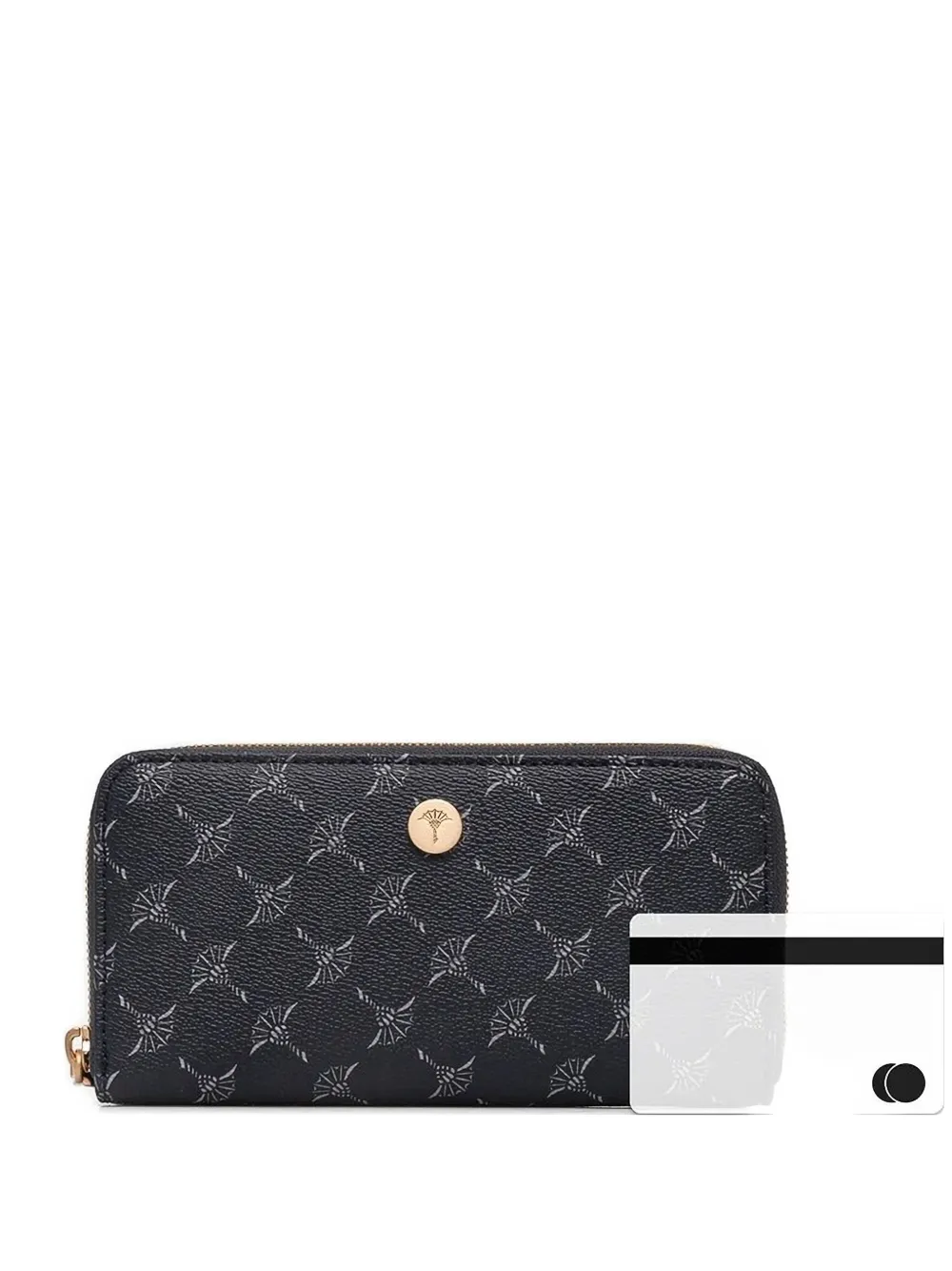 Joop Cortina Melete Logo-plaque Wallet In Black