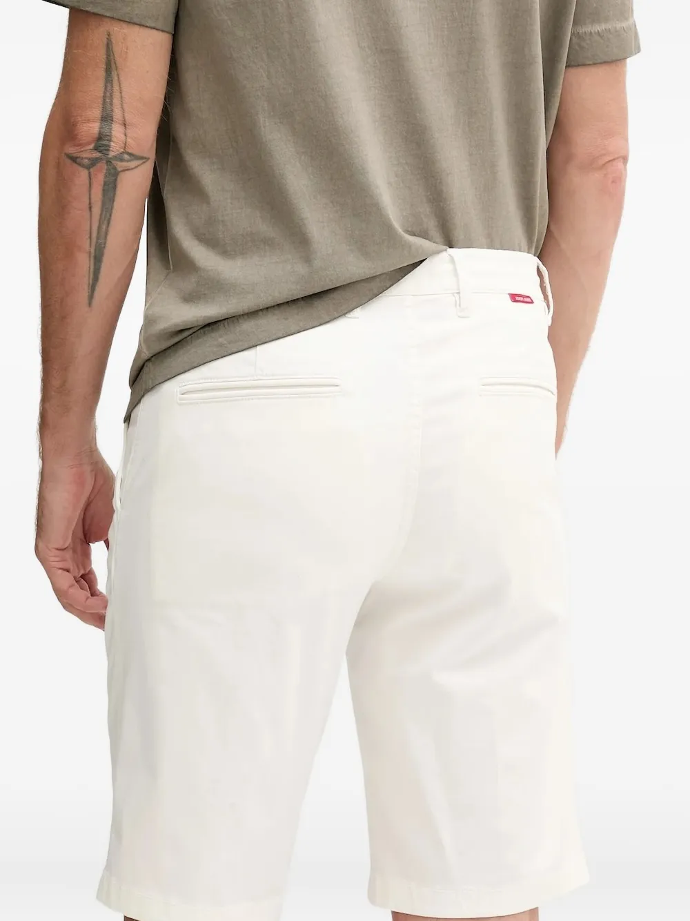 Joop! Rudo logo-plaque shorts Wit
