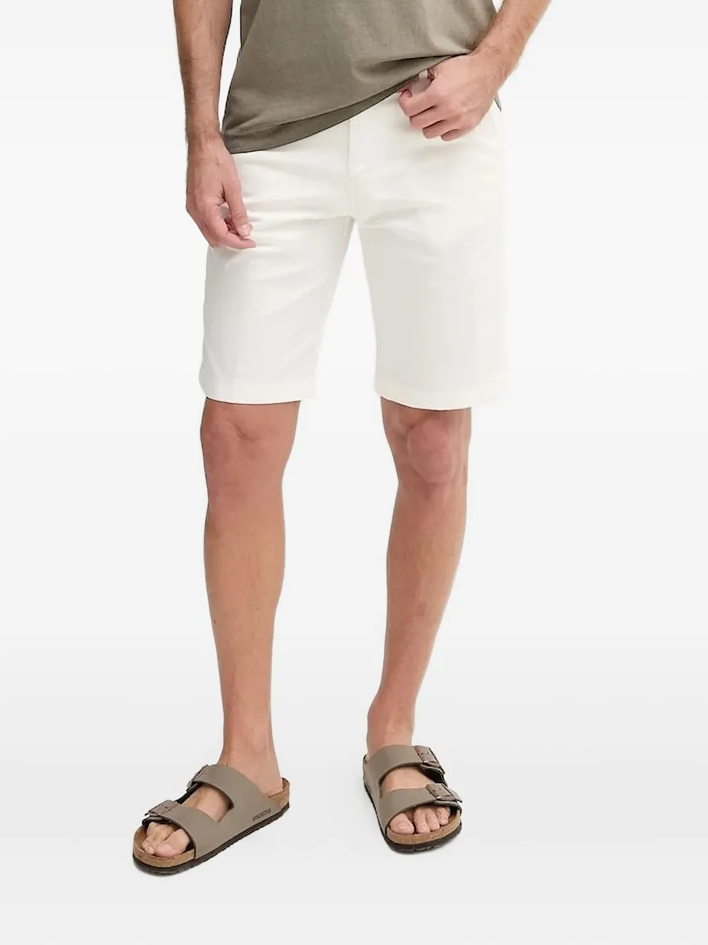 Joop! Rudo logo-plaque shorts Wit