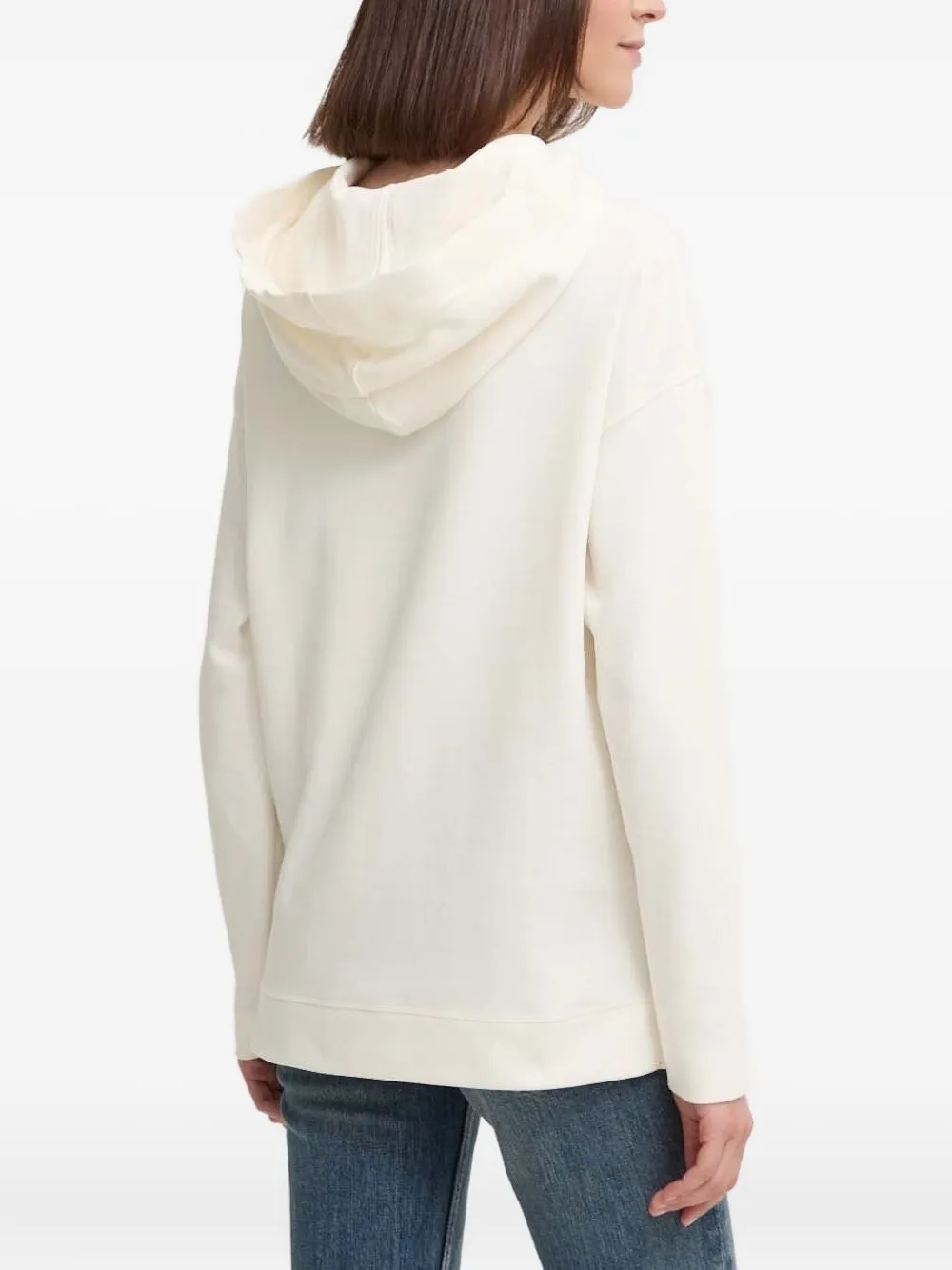 Joop! logo-plaque hoodie Beige