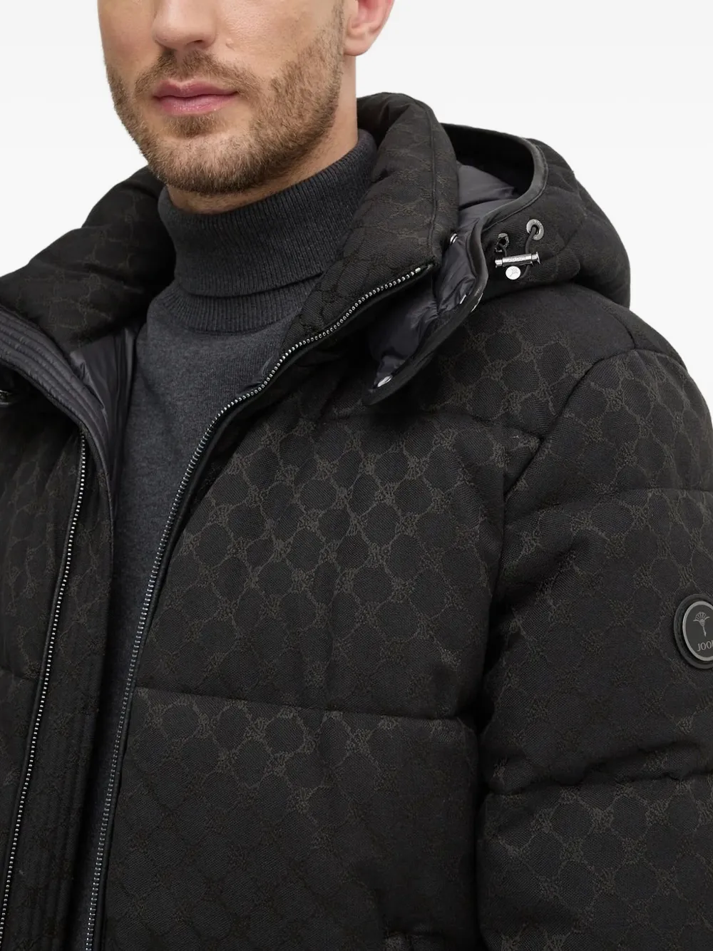 Joop! Donsjack met capuchon Zwart