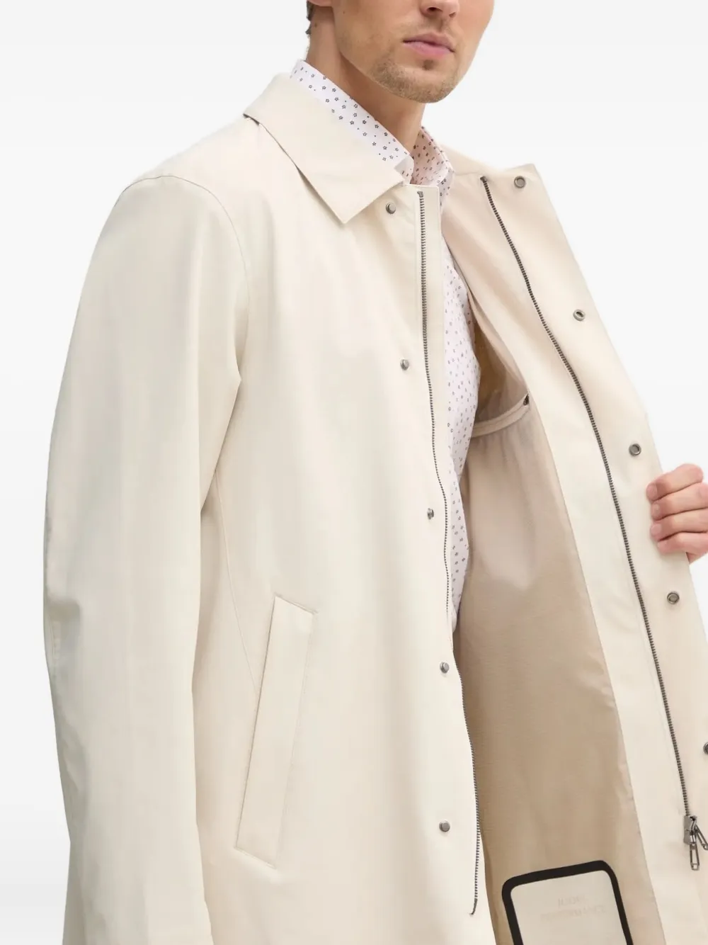 Joop Dillon Travel Coat In Neutral