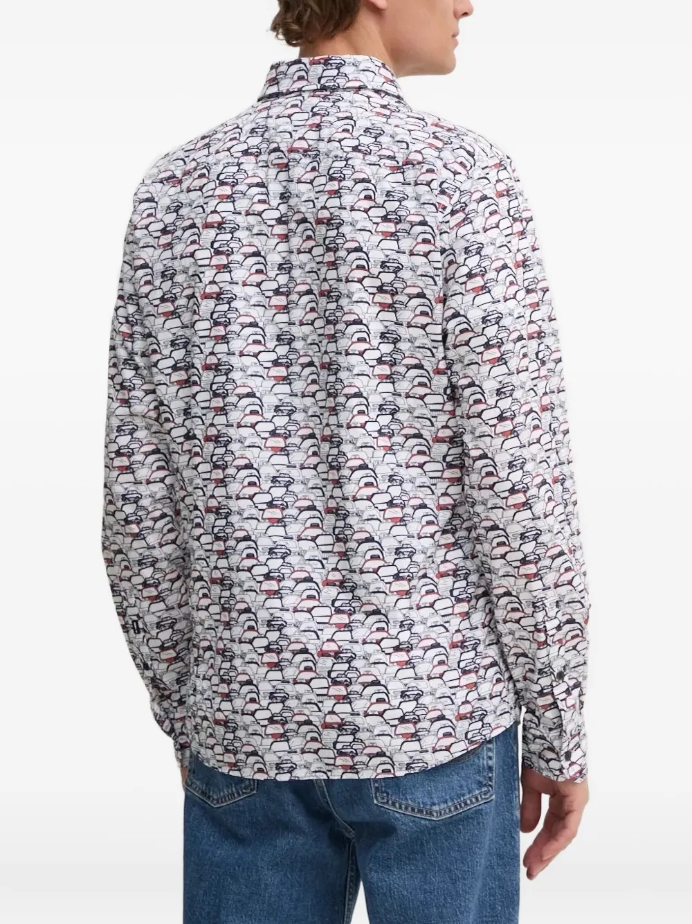 Joop! Overhemd met print - Wit