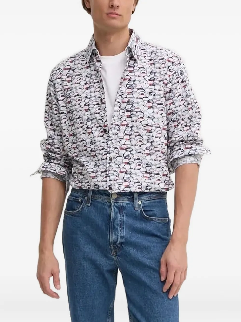 Joop! car-print shirt | White | Image 1