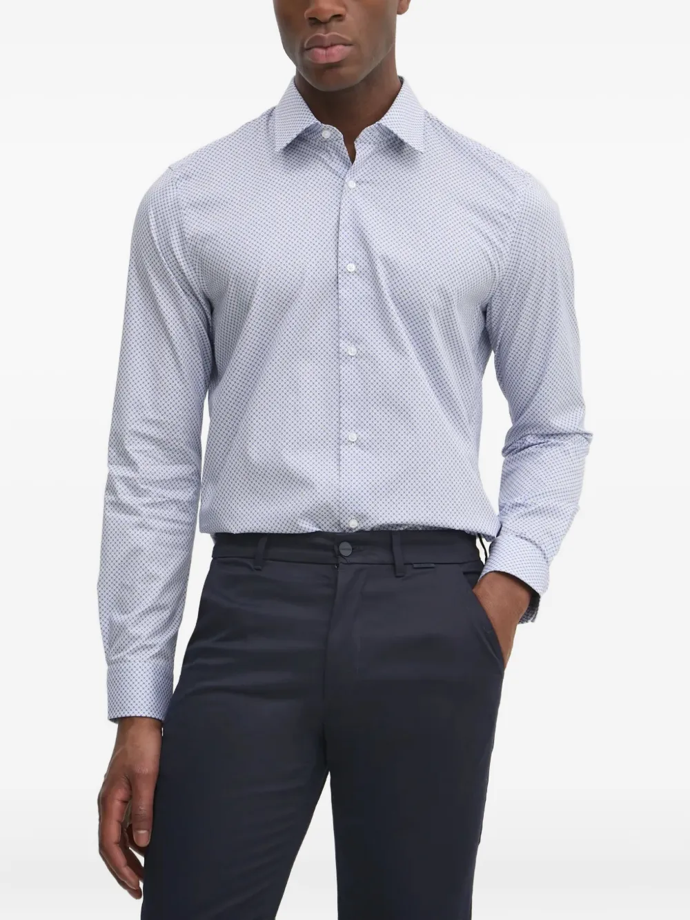 Joop! geometric-print shirt | Blue | Image 1