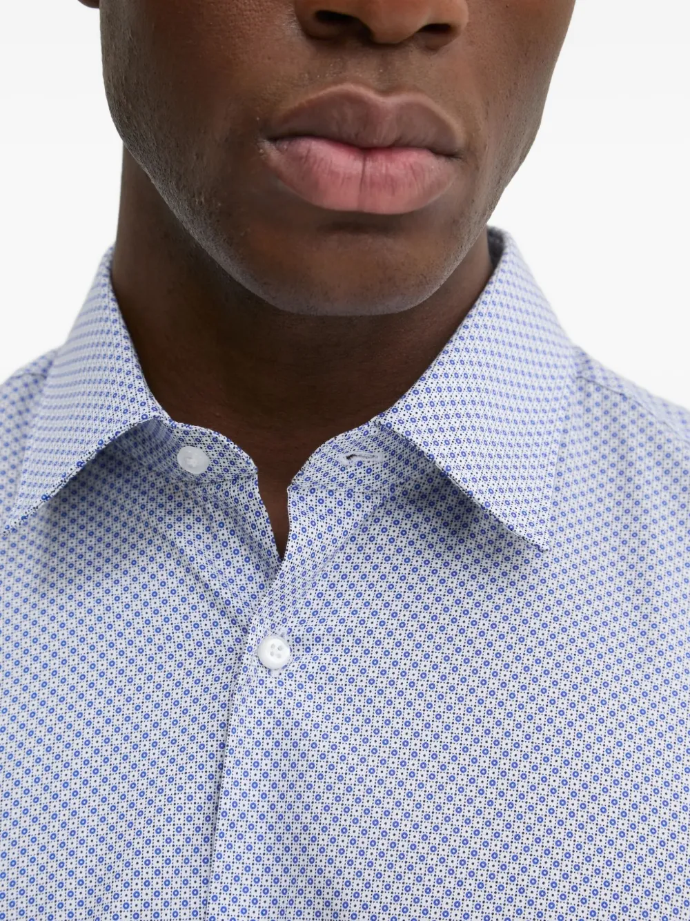 Joop! Overhemd met geometrische print Blauw