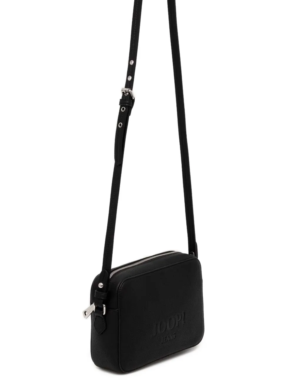 Joop! Lettera Cloe crossbodytas met logo-reliëf Zwart