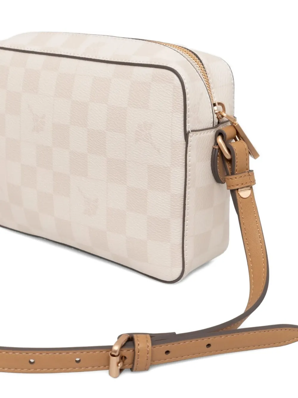 Joop! Geruite crossbodytas Beige