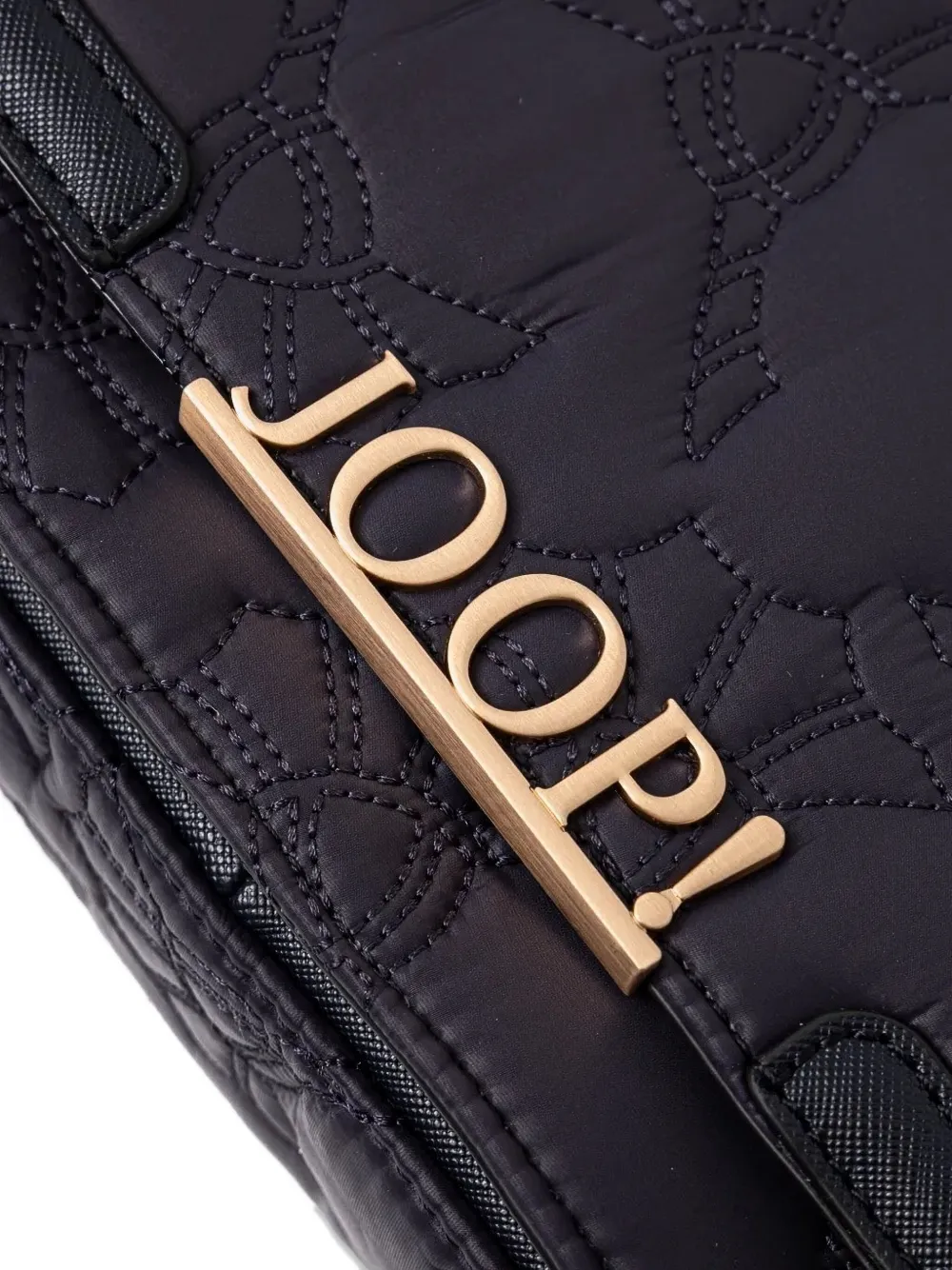 Joop! Ricamo Sousa gewatteerde crossbodytas met logoplakkaat Zwart