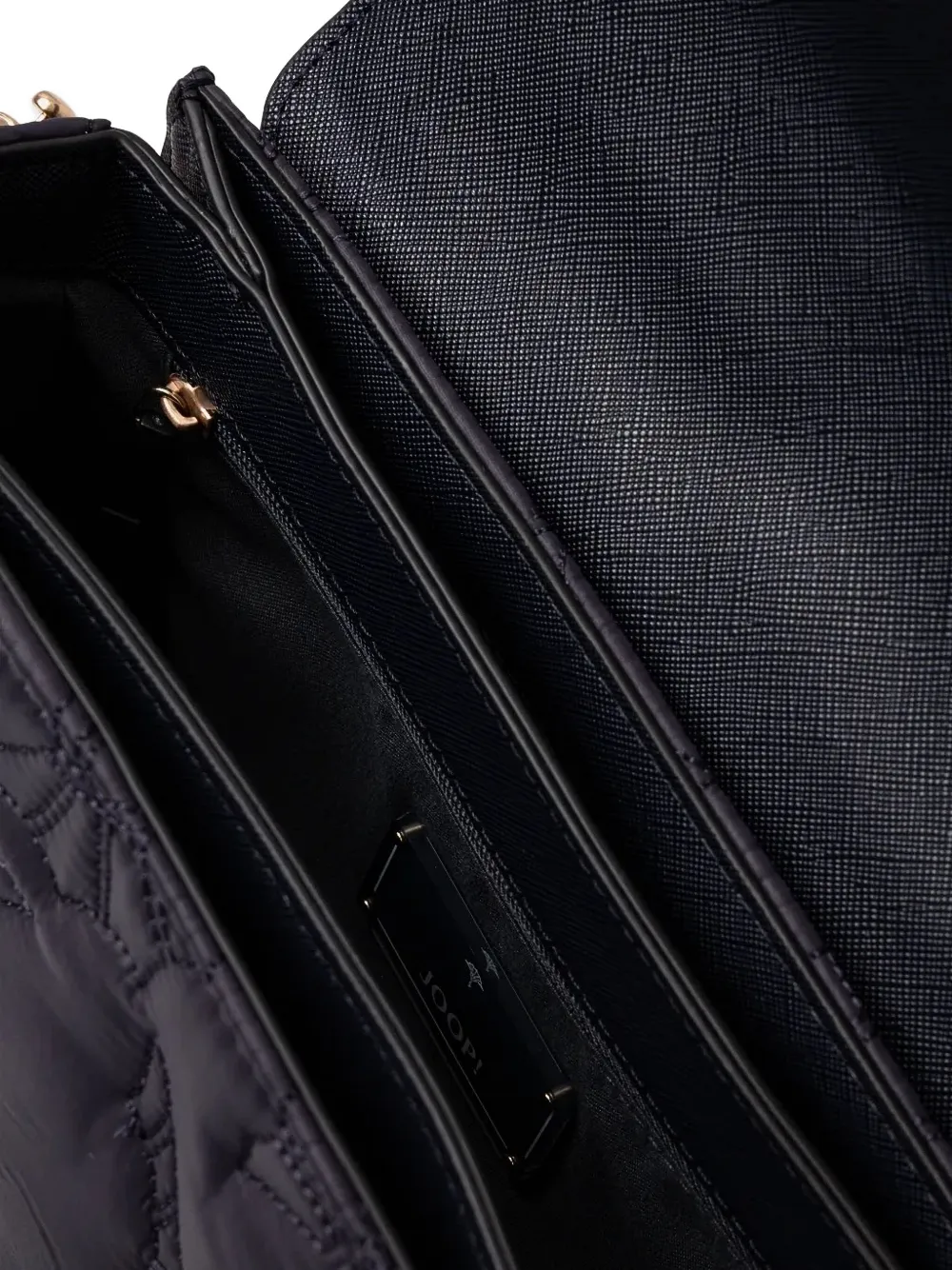 Joop! Ricamo Sousa gewatteerde crossbodytas met logoplakkaat Zwart