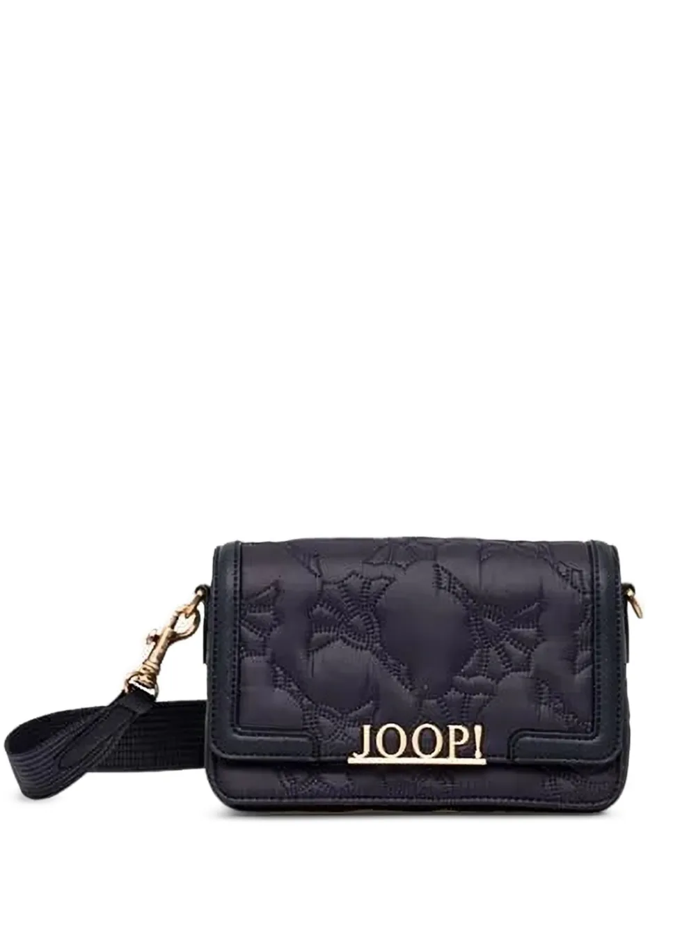 Joop! Ricamo Sousa gewatteerde crossbodytas met logoplakkaat Zwart