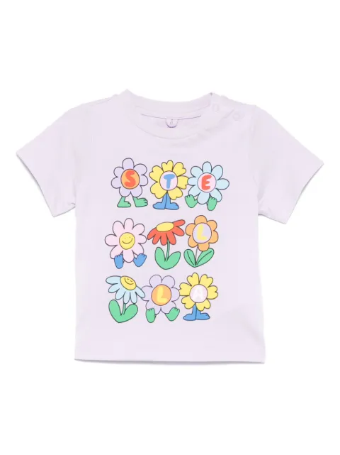 Stella McCartney Kids t-shirt à fleurs