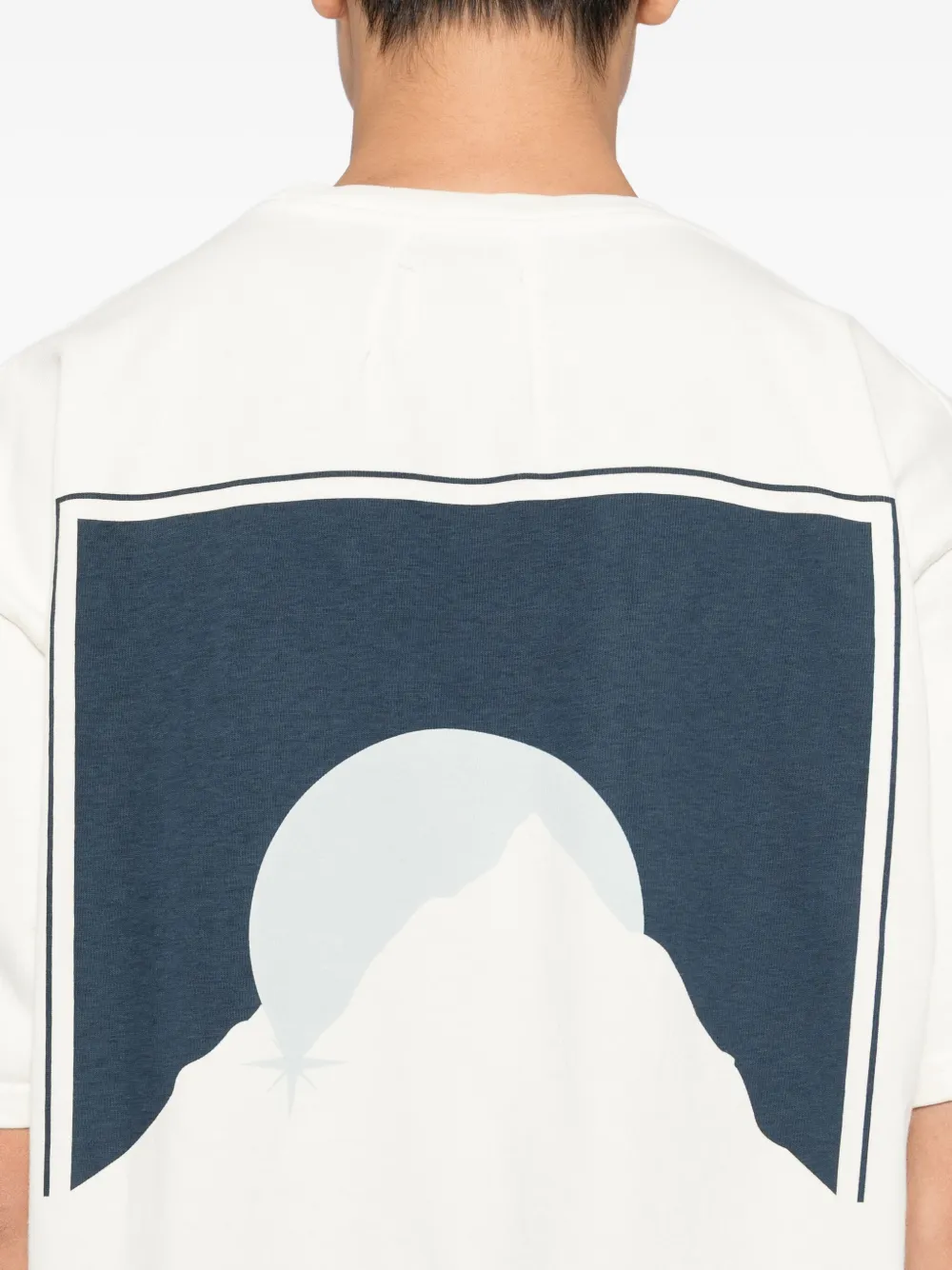 RHUDE T-shirt met grafische print Beige