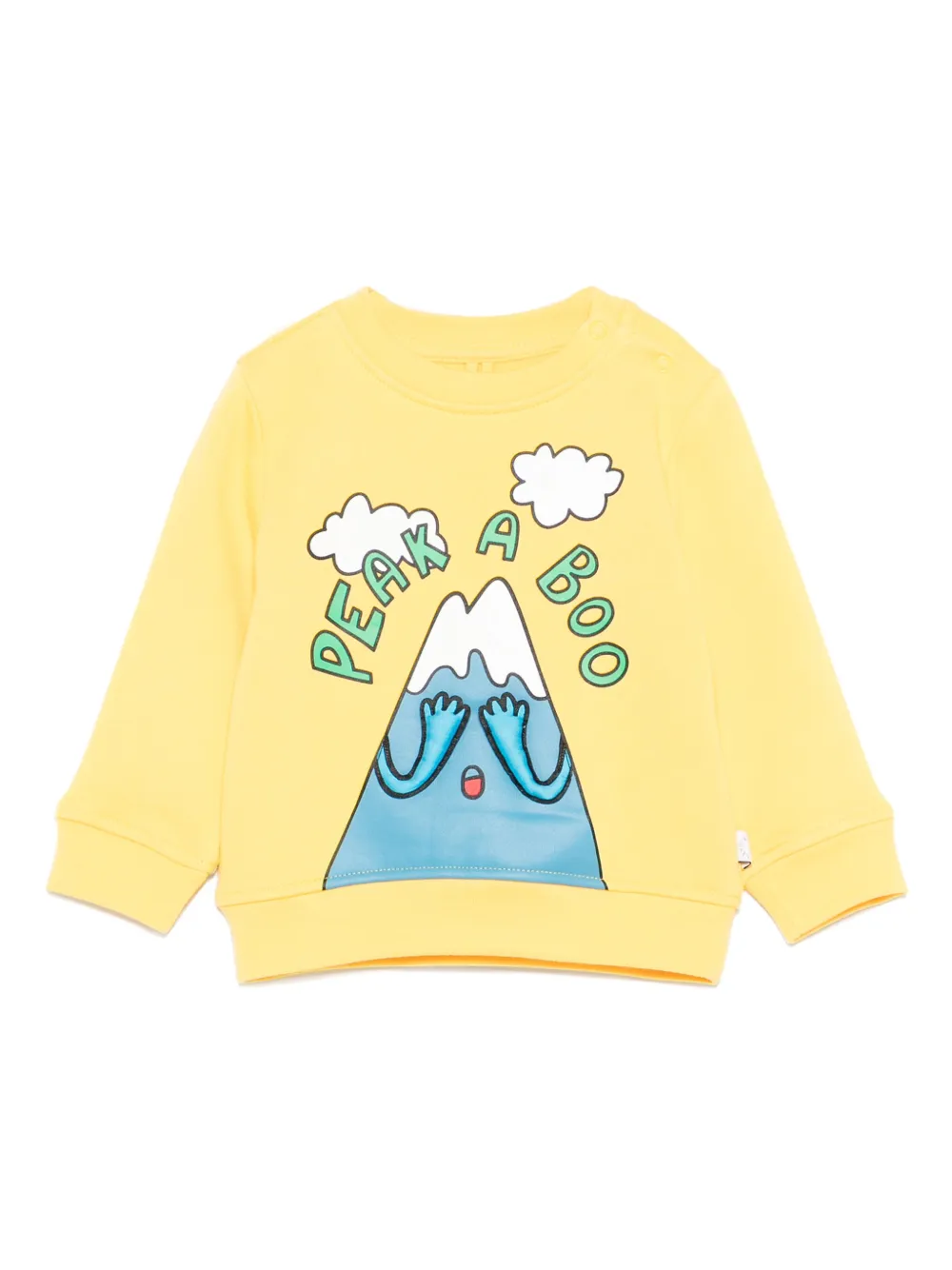 Stella McCartney Kids Sweater met bergenprint Geel