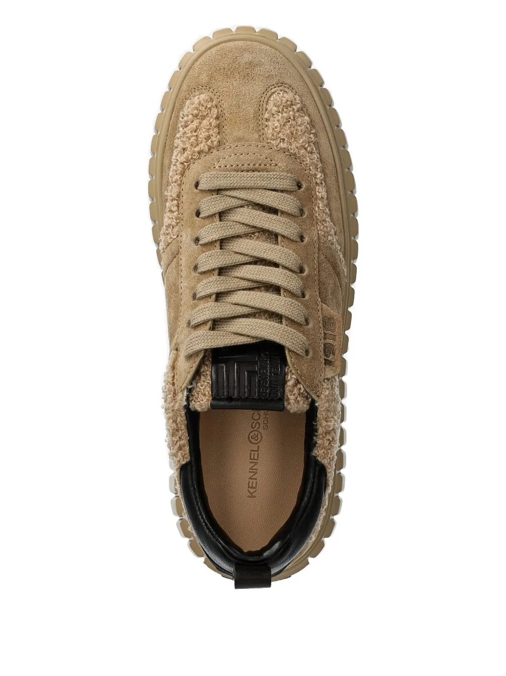 Kennel & Schmenger platform fleece-detail sneakers Neutrals