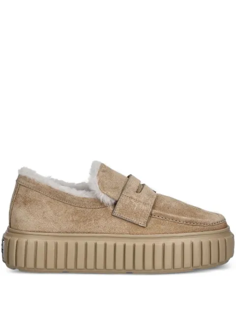 Kennel & Schmenger lined platform loafers