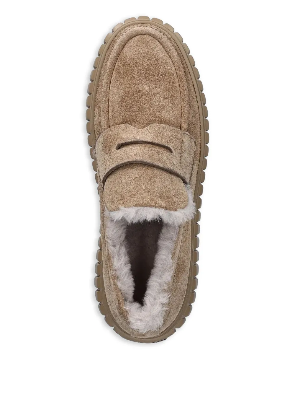 Kennel & Schmenger Lined Platform Loafers In Brown