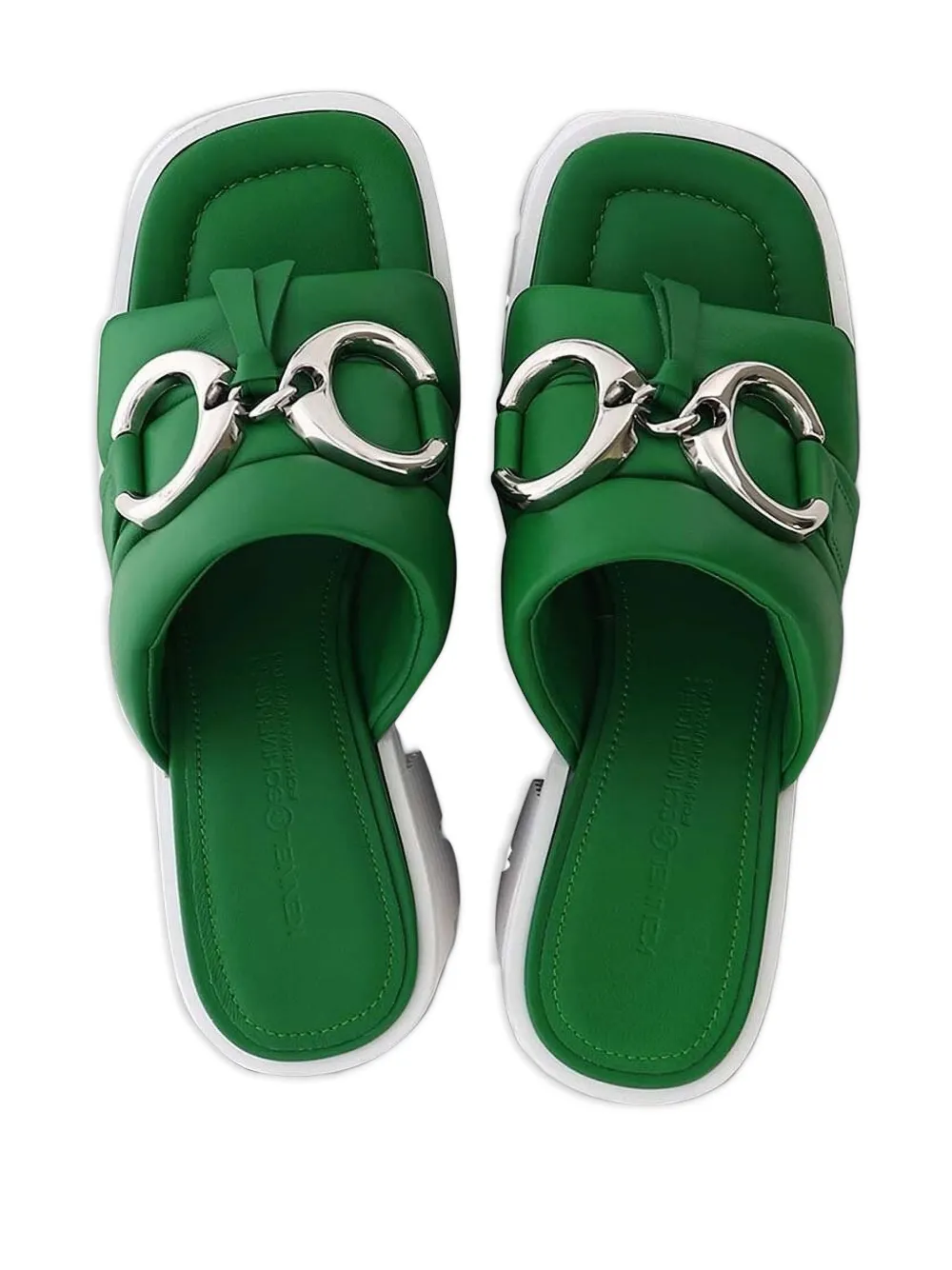 Kennel & Schmenger Schoenen met vierkante neus Groen
