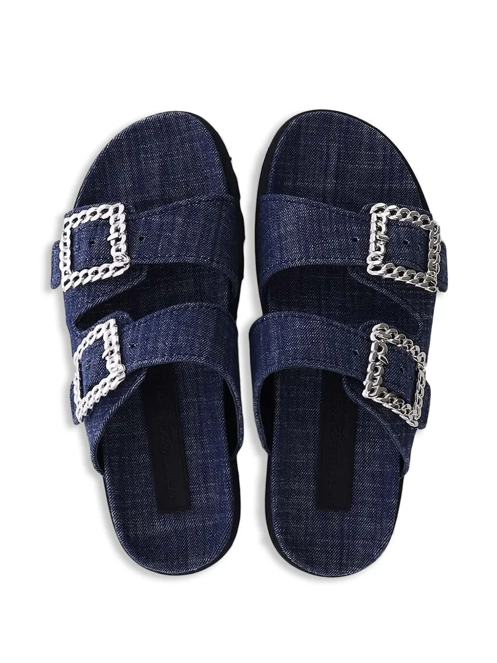 Kennel & Schmenger Denim sandalen met gespdetail Blauw