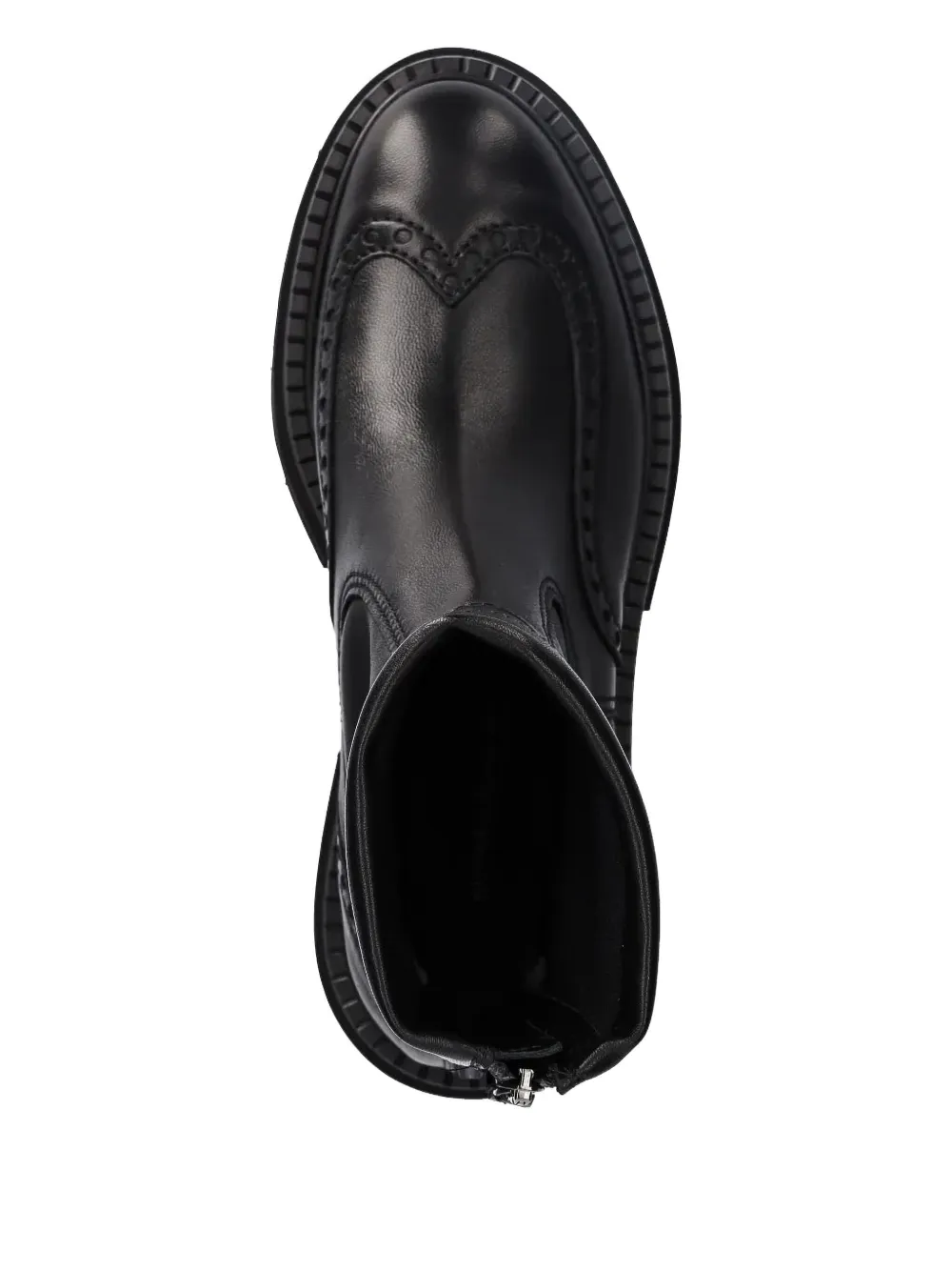 Kennel & Schmenger zip-detail brogue ankle boots Black