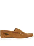 SAXONE OF SCOTLAND suede boat shoes - Brown