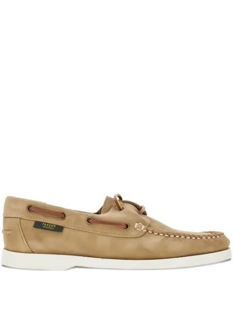 SAXONE OF SCOTLAND suede boat shoes