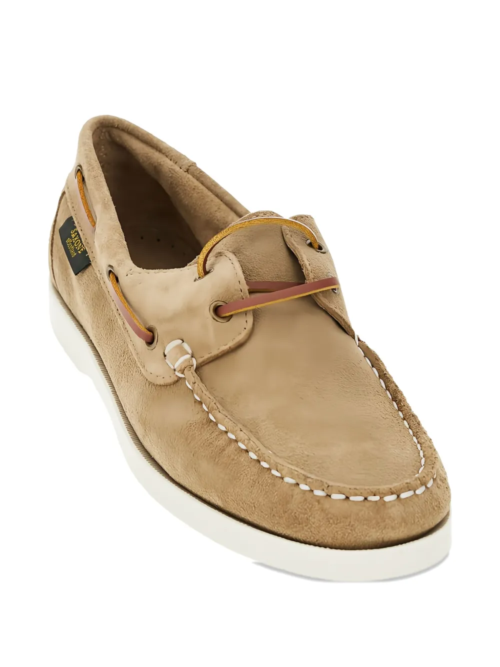 SAXONE OF SCOTLAND suede boat shoes Neutrals