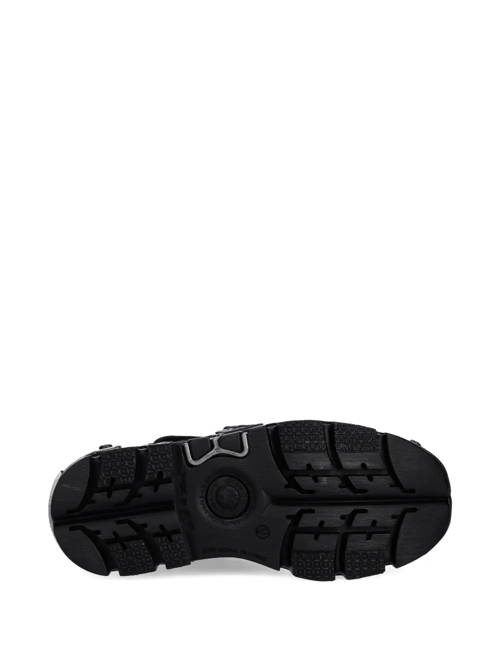 NEW ROCK buckle-detail lace-up shoes Black