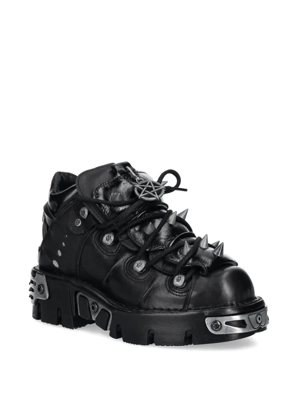 NEW ROCK lace-up stud-details sneakers | Hi-Tops | Image 2