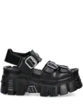 NEW ROCK buckle-detail platform sandals - Black