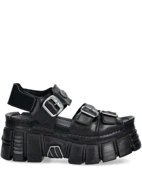 NEW ROCK buckle-detail platform sandals