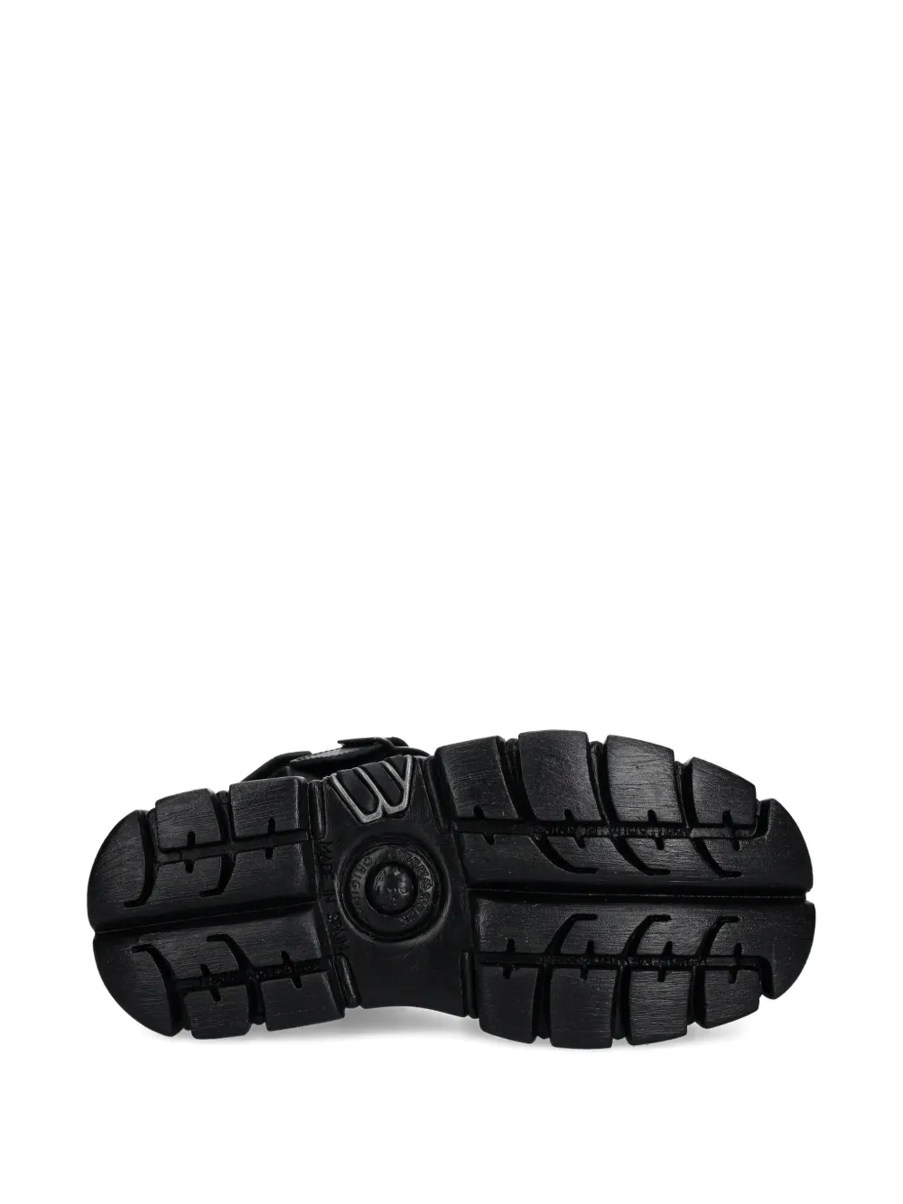 NEW ROCK buckle-detail platform sandals Black