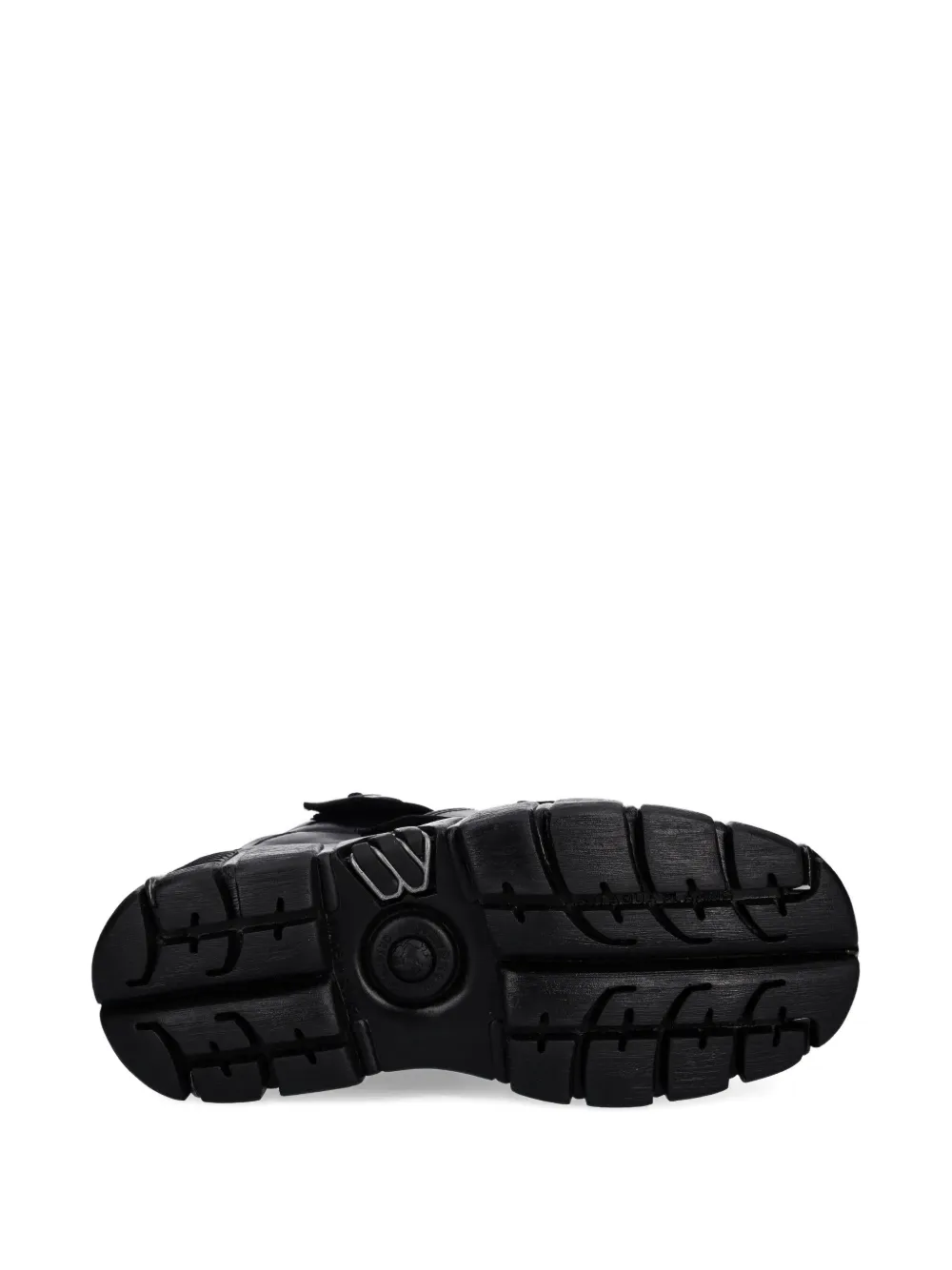 NEW ROCK studded-strap sneakers Black