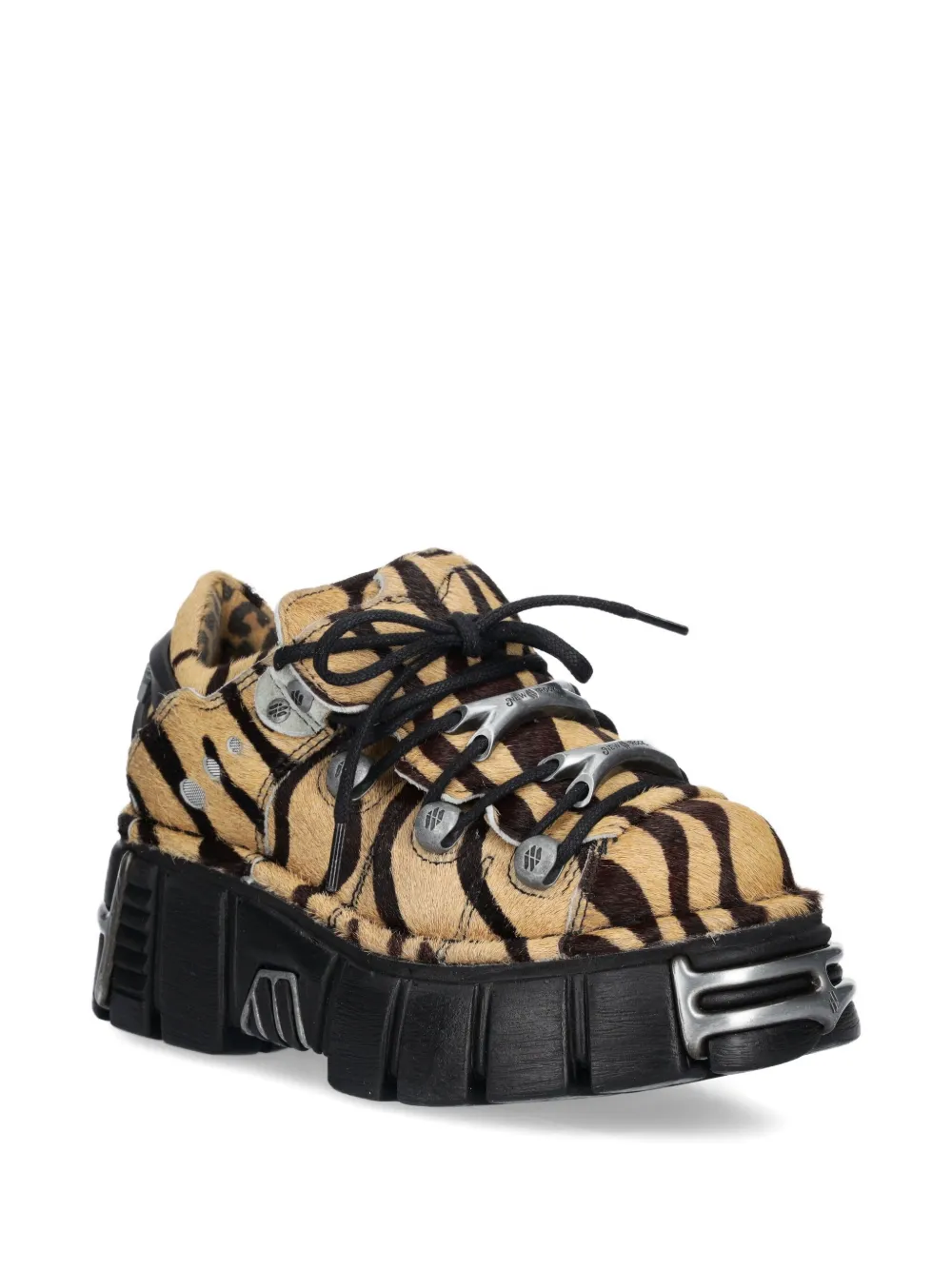 NEW ROCK M-120N-C86 zebra-print lace-up sneakers | Low-Tops | Image 2