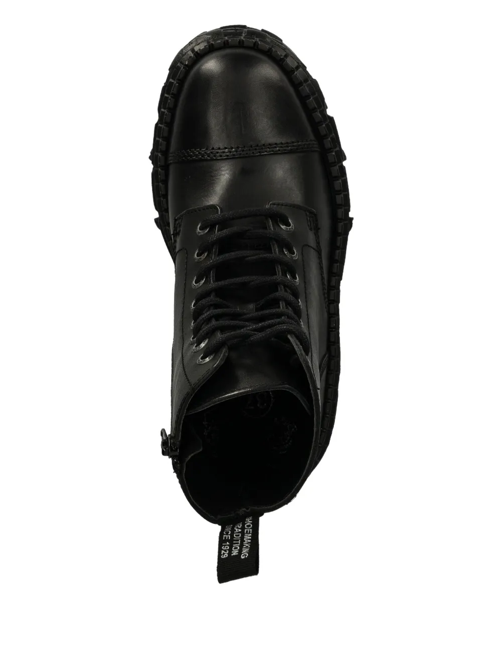 NEW ROCK M-WALL083C-S5 lace-up platform boots Zwart