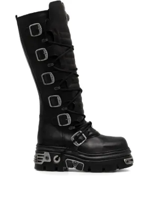 NEW ROCK プラットフォーム ブーツ 120mm | ブラック | FARFETCH JP