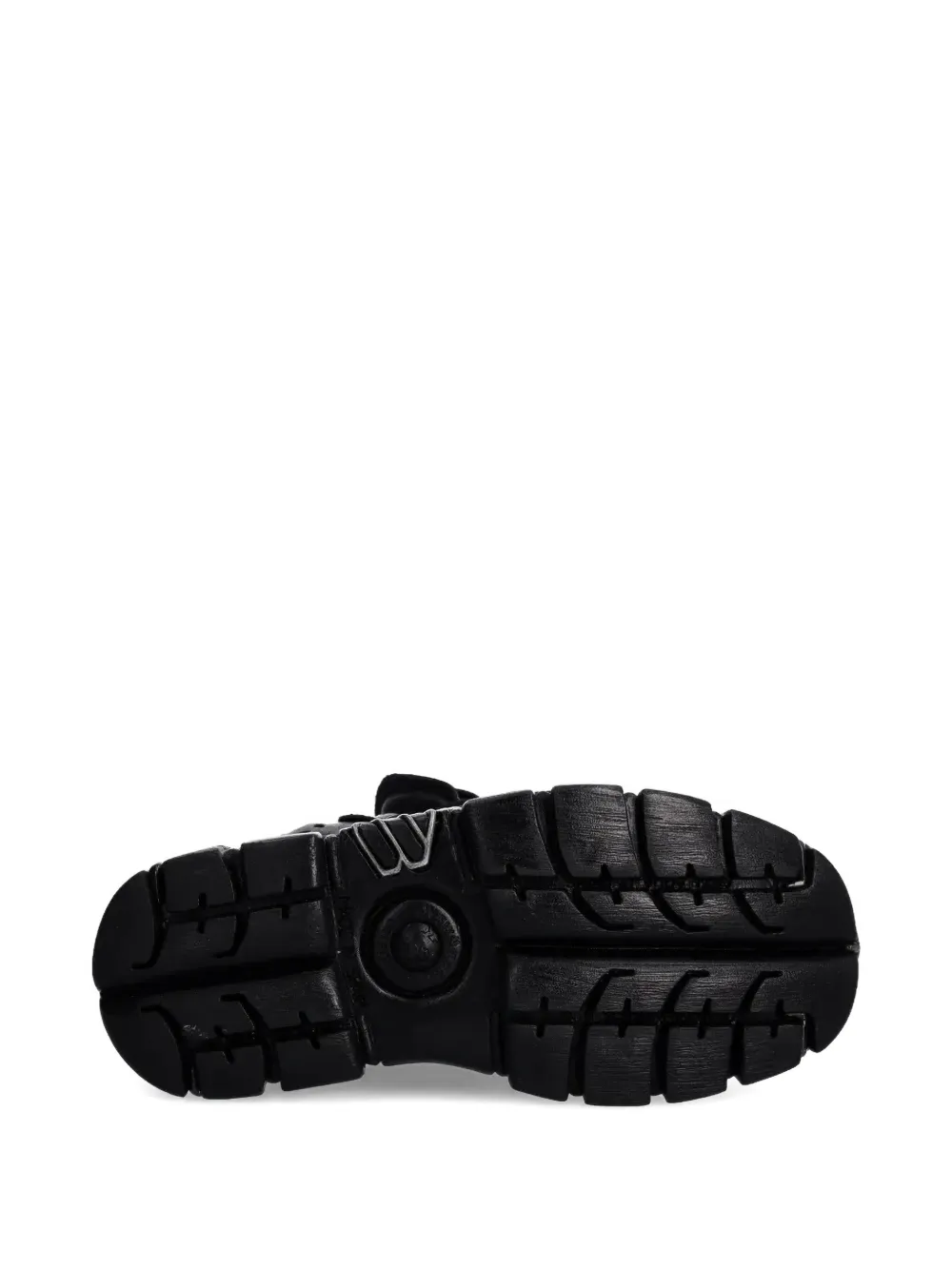 New Rock Lace-up Platform Sneakers In Black